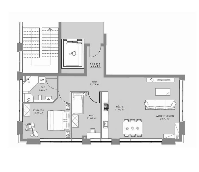 Wohnung zur Miete 680 € 3 Zimmer 82,5 m²<br/>Wohnfläche ab sofort<br/>Verfügbarkeit Marktplatz 1 Baldham Vaterstetten 85598