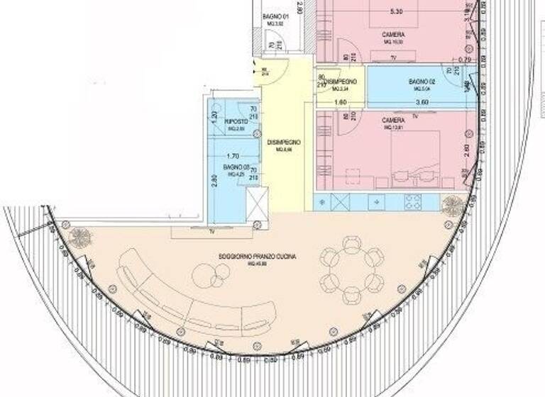 Wohnung zum Kauf - Erstbezug 630.000 € 3 Zimmer 147 m² frei ab sofort Pisa