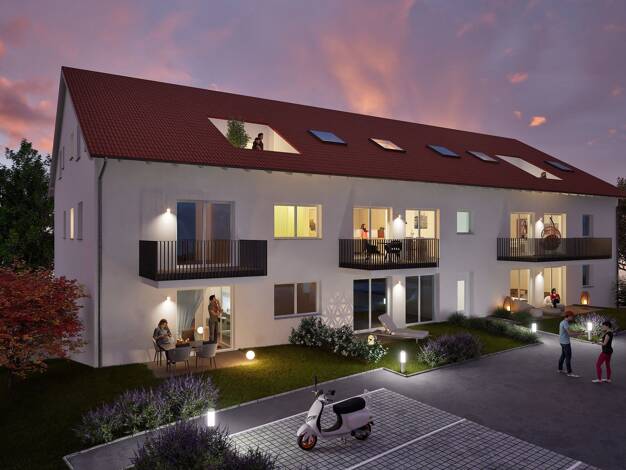 Wohnung zum Kauf provisionsfrei 236.800 € 2 Zimmer 48,2 m² Brandenburgerstr. Ellwangen Ellwangen (Jagst) 73479