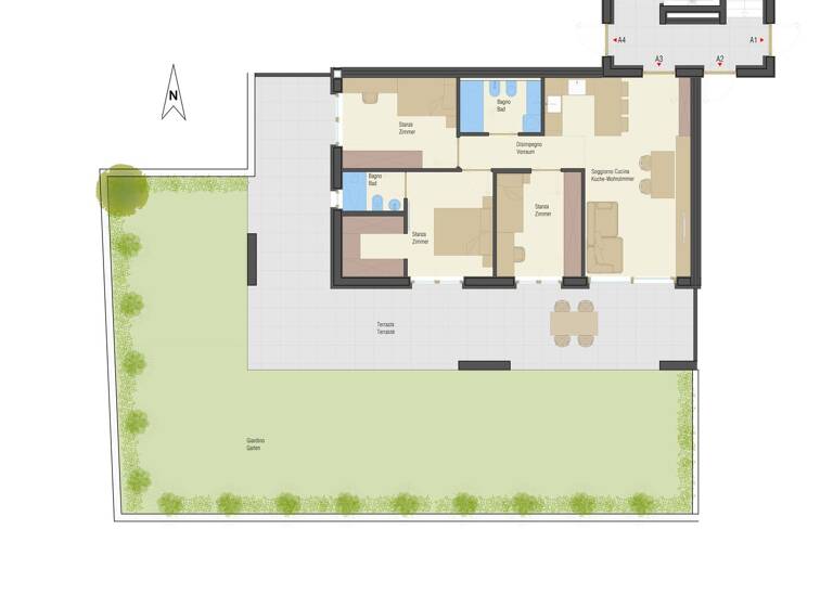 Wohnung zum Kauf 595.000 € 4 Zimmer 75,8 m² EG Bozner Straße 1 Neumarkt 39044
