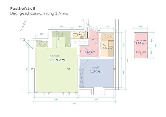 Wohnung zum Kauf provisionsfrei 170.000 € 2 Zimmer 50 m²<br/>Wohnfläche Posthofstr. Nördliche Innenstadt Potsdam 14467