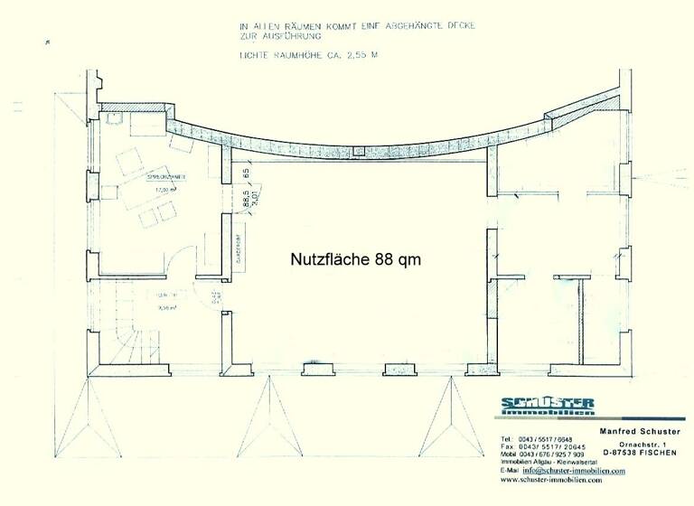 Bürofläche zur Miete provisionsfrei 840 € 1 Zimmer Fischen Fischen im Allgäu 87538