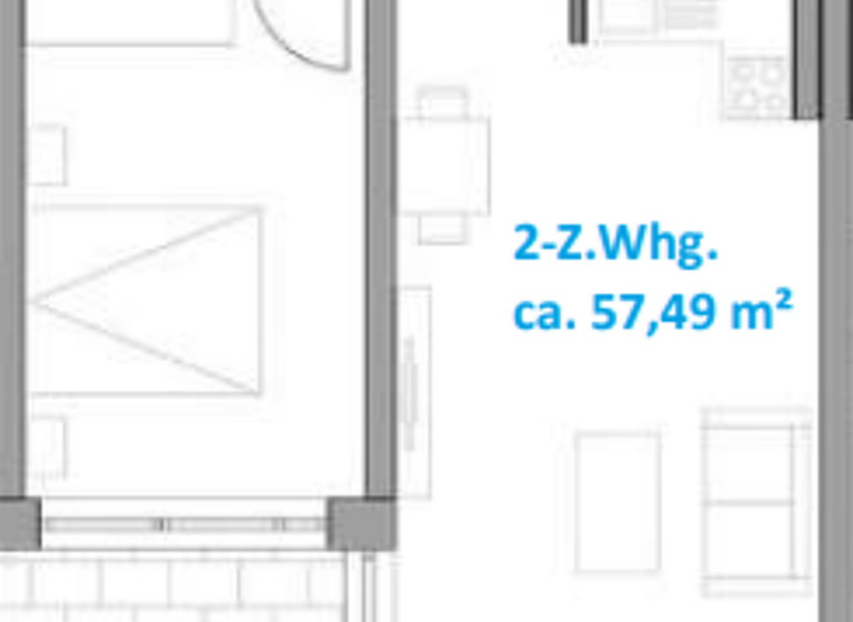 Wohnung zur Miete 920 € 2 Zimmer 57,5 m²<br/>Wohnfläche ab sofort<br/>Verfügbarkeit Wiblingen Ulm 89079