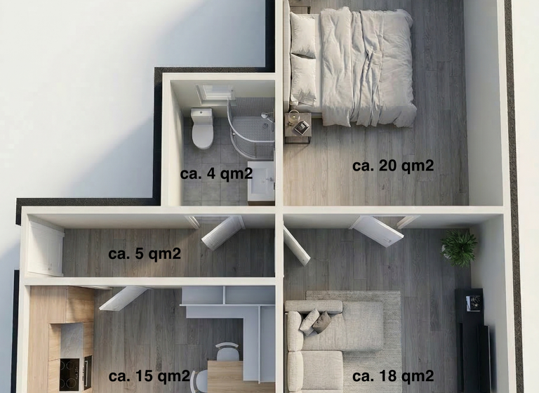 Wohnung zur Miete 680 € 2 Zimmer 61 m² Geschoss 1/5 frei ab sofort Altendorf Essen 45143