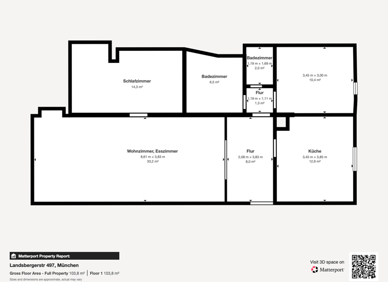 Wohnung zum Kauf provisionsfrei 764.990 € 3 Zimmer 100 m² 2. Geschoss Landsberger Straße 497 Pasing-Obermenzing München 81241