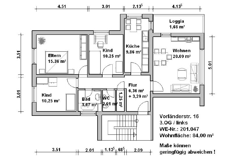 Wohnung zur Miete 699 € 4 Zimmer 84 m²<br/>Wohnfläche ab sofort<br/>Verfügbarkeit Vorlaenderstr. 16 Bärenkämpen 1 Minden 32425