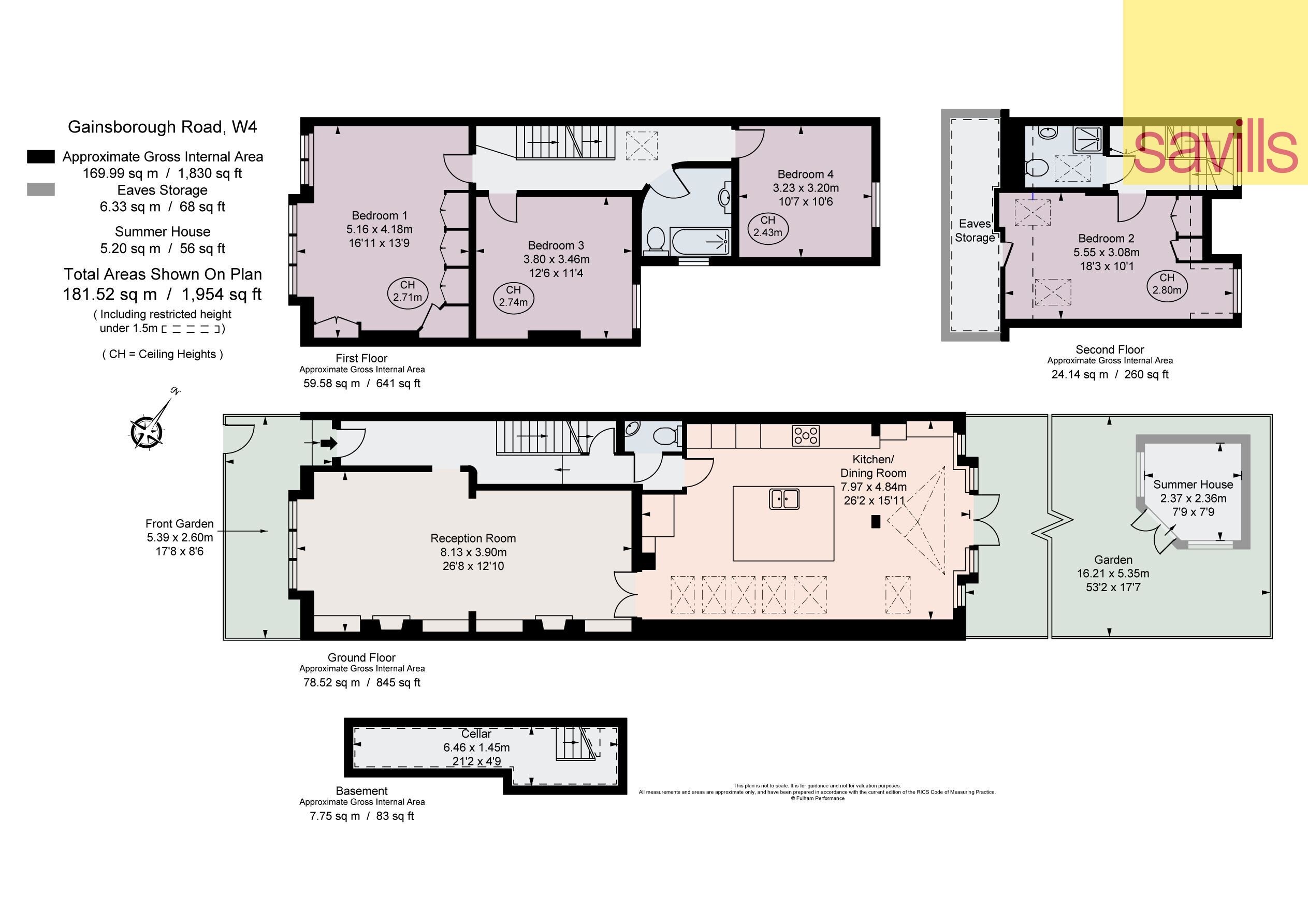 Haus zum Kauf provisionsfrei 2.147.113 € 5 Zimmer 181,5 m²<br/>Wohnfläche GAINSBOROUGH ROAD 32 London W4 1NJ