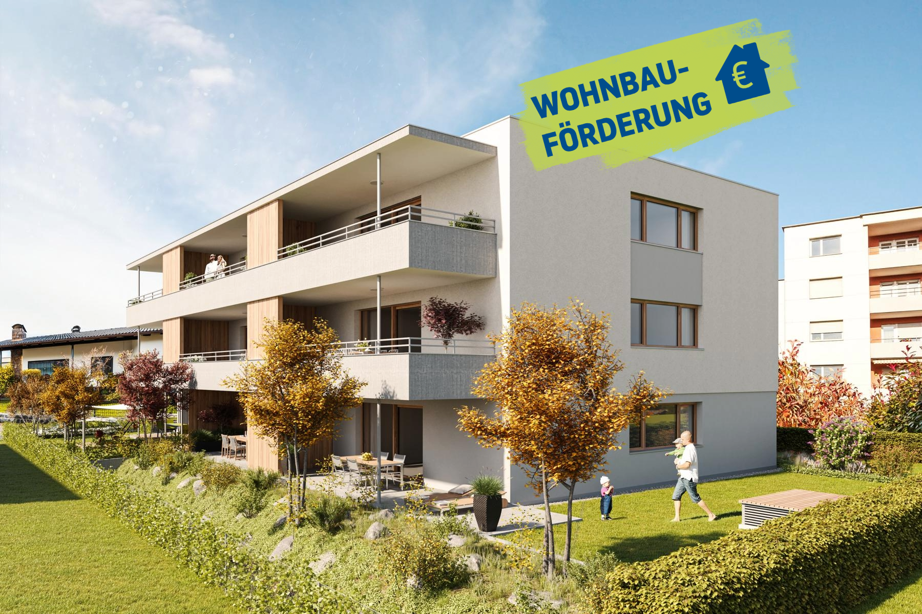 Wohnung zum Kauf provisionsfrei 626.000 € 4 Zimmer 93,7 m²<br/>Wohnfläche 1.<br/>Geschoss Stegstraße 5 Zwischenwasser 6835