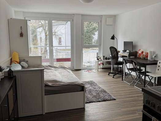 Wohnung zur Miete 313 € 1 Zimmer 26,1 m² Geschoss 1/2 frei ab sofort Stadtgebiet Furtwangen im Schwarzwald 78120