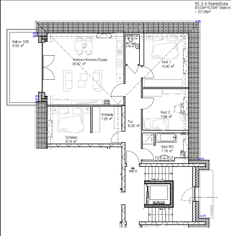 Penthouse zum Kauf provisionsfrei als Kapitalanlage geeignet 410.000 € 4 Zimmer 107 m²<br/>Wohnfläche Rabenstein 940 Chemnitz 09117