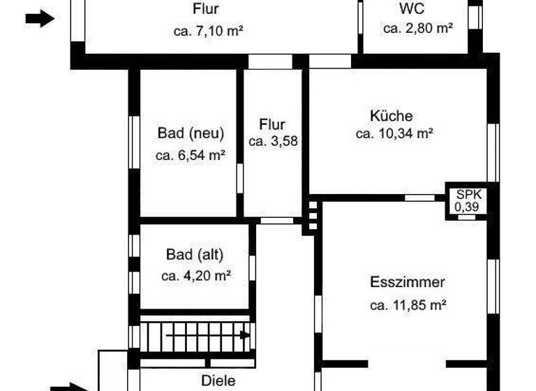 Einfamilienhaus zum Kauf 218.000 € 4 Zimmer 111,1 m² 854 m² Grundstück Hollriede Westerstede / Hollriede 26655