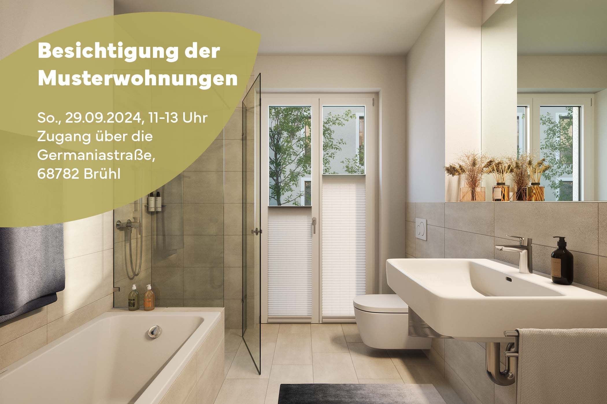 Terrassenwohnung zum Kauf provisionsfrei 316.300 € 2 Zimmer 62,8 m²<br/>Wohnfläche EG<br/>Geschoss Am Schrankenbuckel 16 Brühl 68782