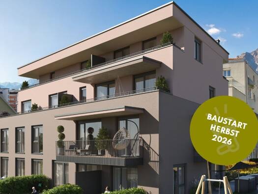 Wohnung zum Kauf - Neubau provisionsfrei 399.500 € 2 Zimmer 50,2 m² EG Andechsstraße 16 Pradl Innsbruck 6020