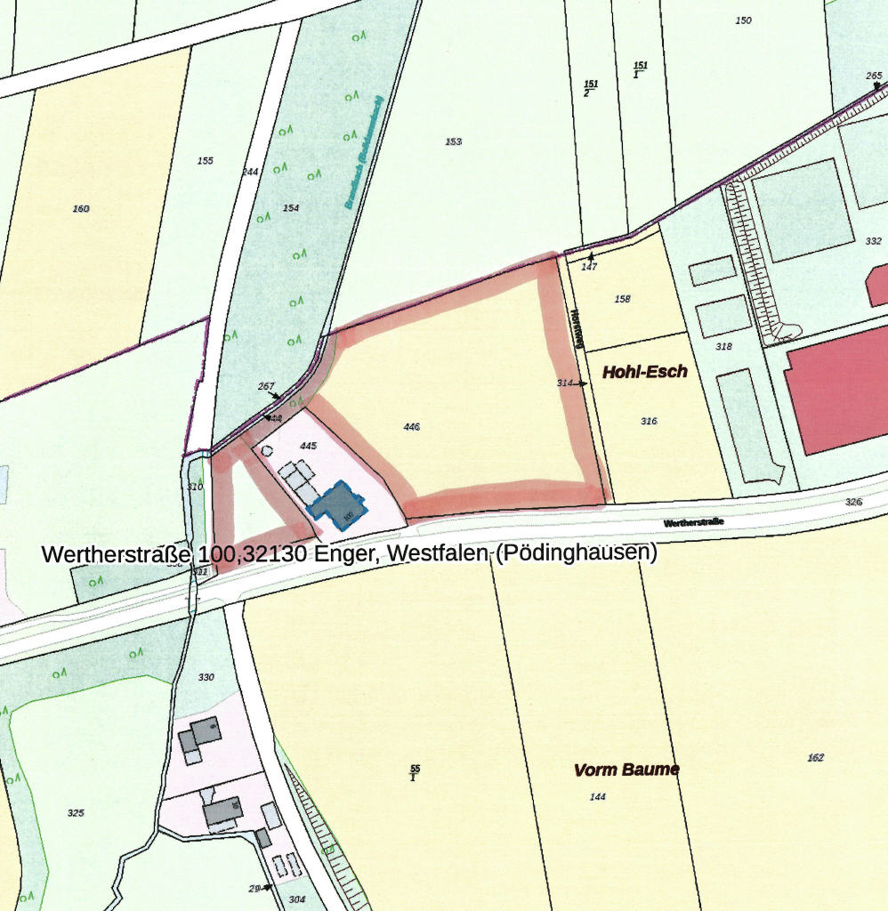 Land-/Forstwirtschaft zum Kauf 55.000 € 11.475 m²<br/>Grundstück Pödinghausen Enger 32130