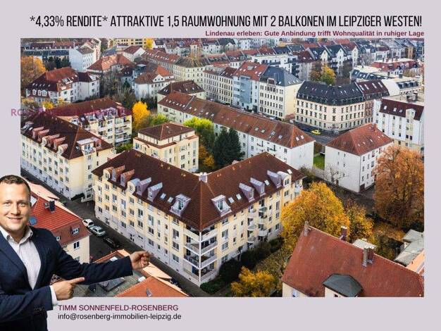 Wohnung zum Kauf 127.500 € 1,5 Zimmer 60,9 m² 1. Geschoss Paul-Küstner-Straße 7b WE94 Altlindenau Leipzig / Altlindenau 04177