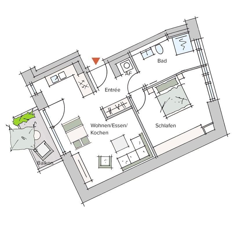 Wohnung zum Kauf provisionsfrei 522.980 € 2 Zimmer 58,2 m²<br/>Wohnfläche 3.<br/>Geschoss ab sofort<br/>Verfügbarkeit Fahrstraße 13 Markgrafenstadt Erlangen 91054