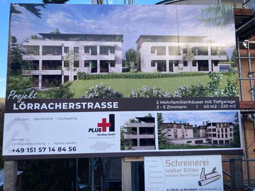 Terrassenwohnung zur Miete 1.100 € 2,5 Zimmer 70 m² Geschoss EG/3 frei ab 01.07.2026 Brombach Lörrach 79541
