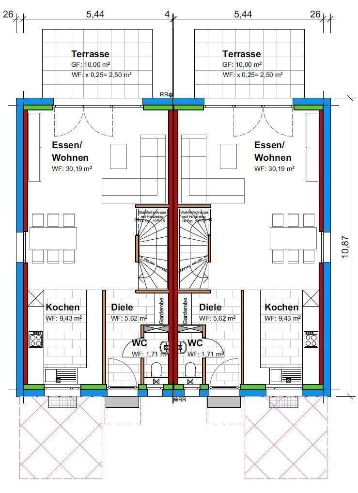 Doppelhaushälfte zum Kauf provisionsfrei 507.500 € 4 Zimmer 125 m²<br/>Wohnfläche 207,9 m²<br/>Grundstück ab sofort<br/>Verfügbarkeit Büchig Bretten 75015