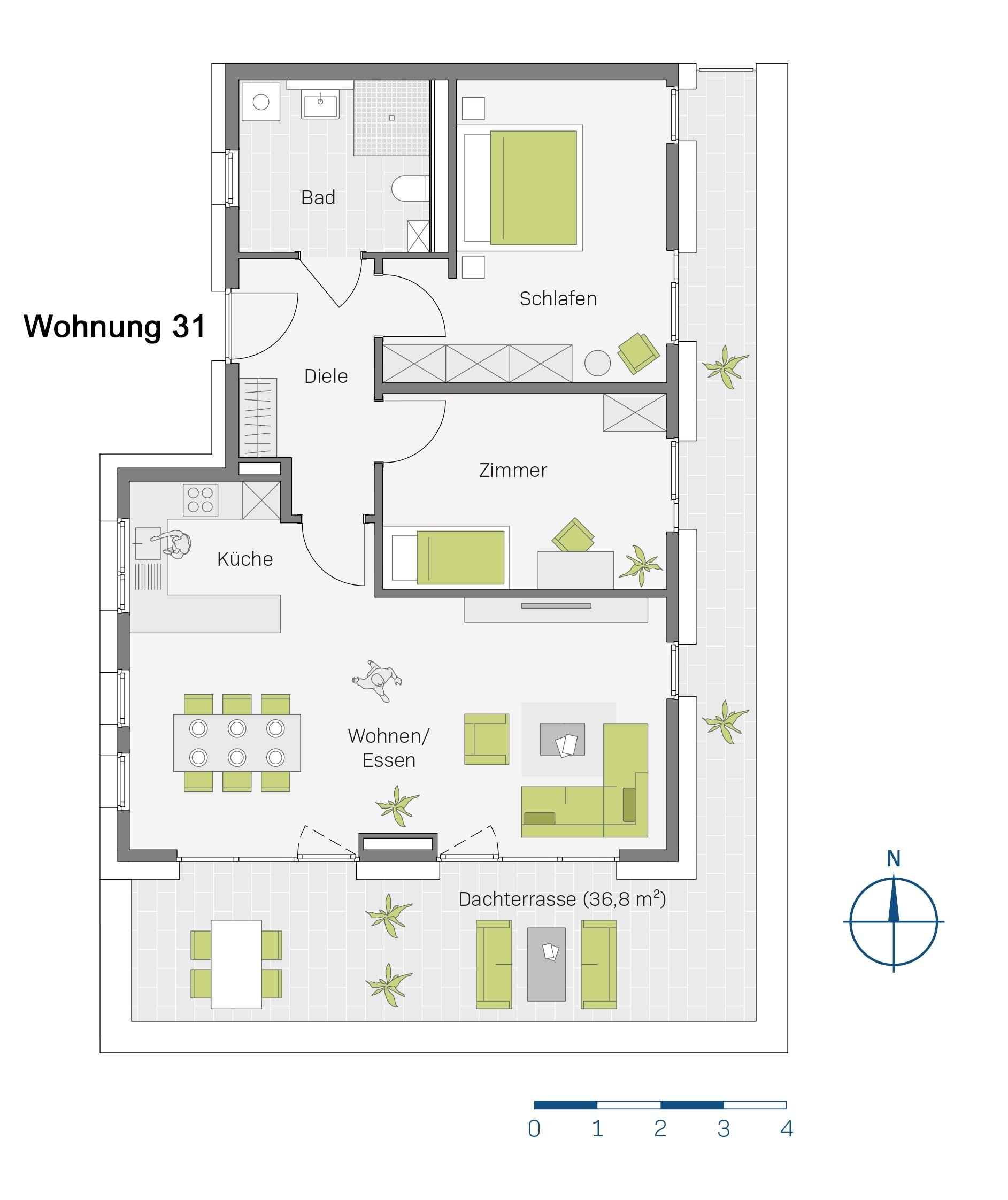 Wohnung zum Kauf 599.200 € 3 Zimmer 103,3 m²<br/>Wohnfläche Niederweiler Müllheim 79379