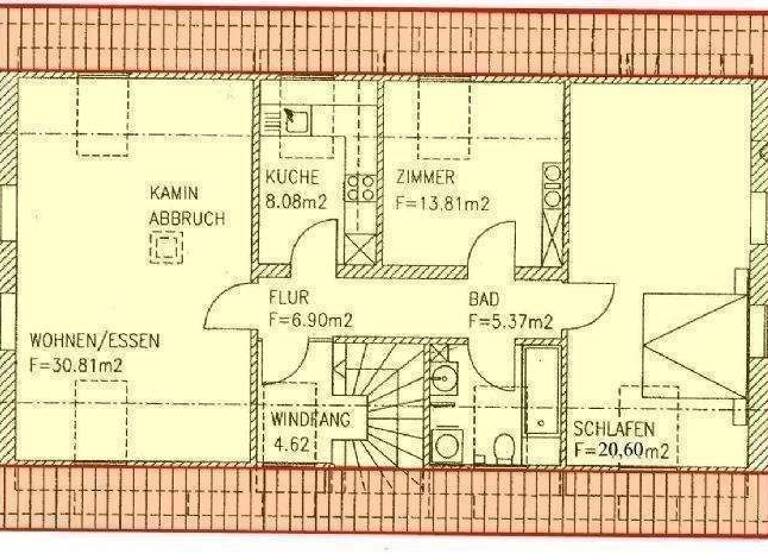 Wohnung zur Miete 600 € 3 Zimmer 85,6 m² 2. Geschoss Lehrberg 91611