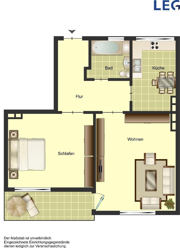 Wohnung zur Miete 439 € 2 Zimmer 50,2 m²<br/>Wohnfläche 2.<br/>Geschoss 05.11.2024<br/>Verfügbarkeit Hegelring 8 Foche - Demmeltrath - Fuhr Solingen 42719