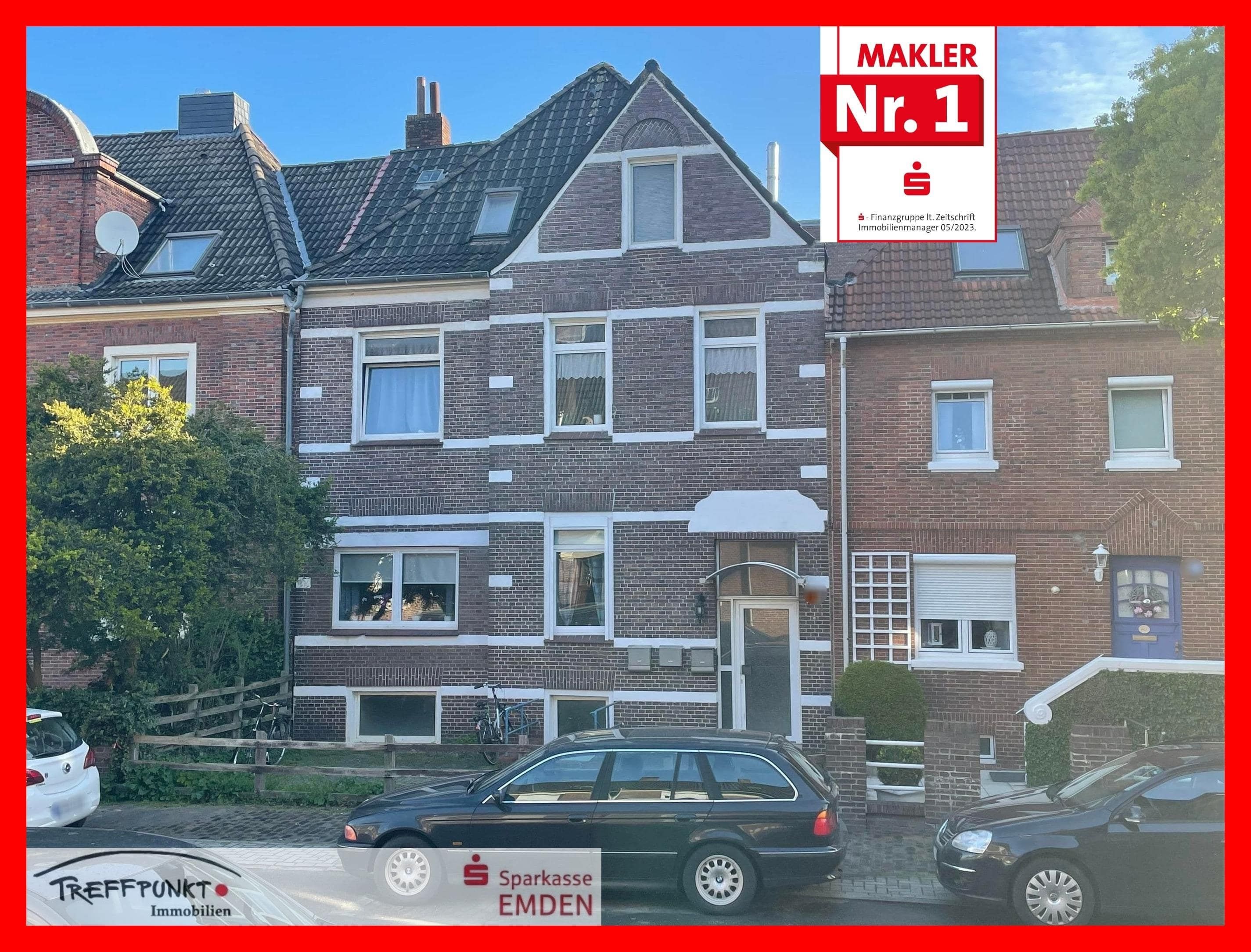 Mehrfamilienhaus zum Kauf als Kapitalanlage geeignet 369.000 € 9 Zimmer 190 m²<br/>Wohnfläche 220 m²<br/>Grundstück Stadtzentrum Emden 26721