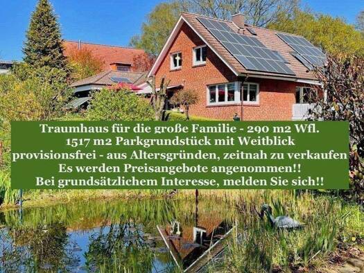 Einfamilienhaus zum Kauf provisionsfrei 949.000 € 8 Zimmer 290 m² 1.517 m² Grundstück Gülzow 21483