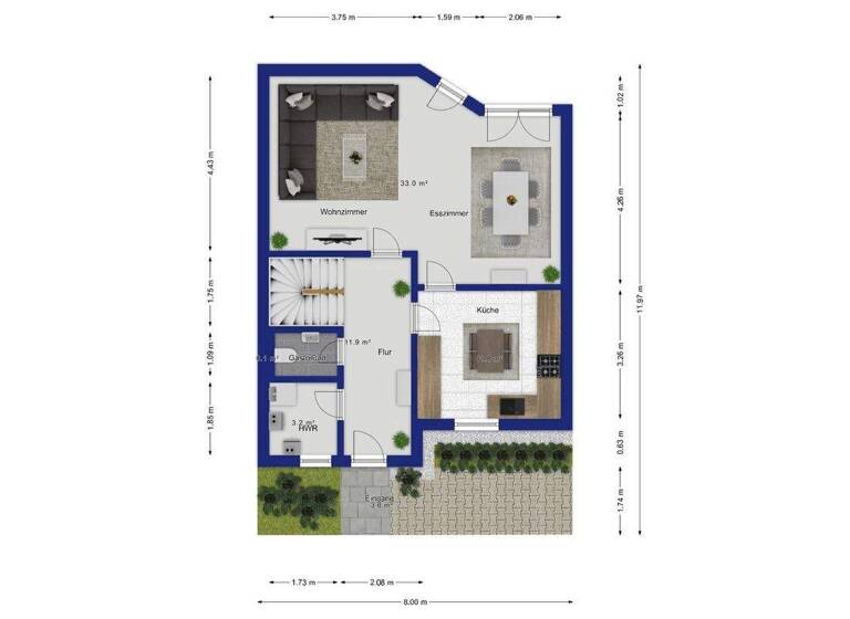 Reihenendhaus zum Kauf 195.000 € 4 Zimmer 100 m² 503 m² Grundstück Uenglingen Stendal 39576
