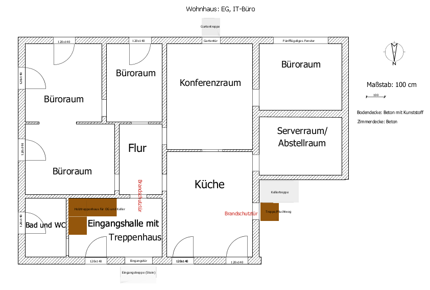 Büro-/Praxisfläche zur Miete provisionsfrei 5,90 € 5,5 Zimmer 128,6 m²<br/>Bürofläche Stadtzentrum Werl 59457