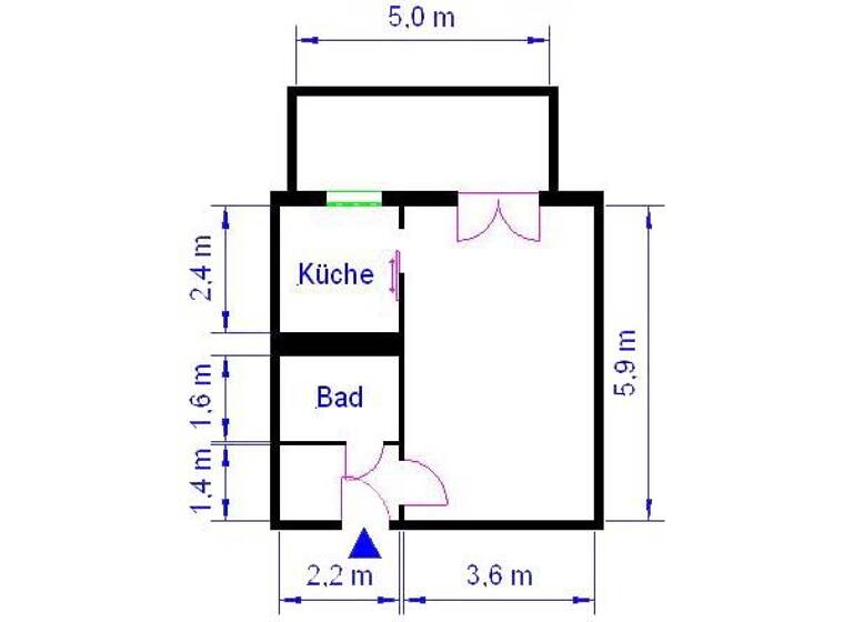 Studio zur Miete 231 € 1 Zimmer 37,2 m² EG Othrichstr. 30a Neustädter Feld Magdeburg 39128