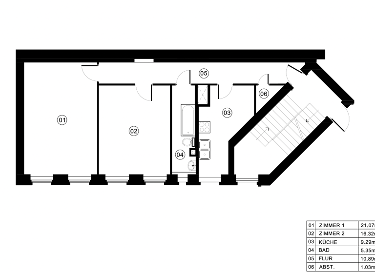 Wohnung zum Kauf 274.900 € 2 Zimmer 64 m² 1. Geschoss Moabit Berlin 10555