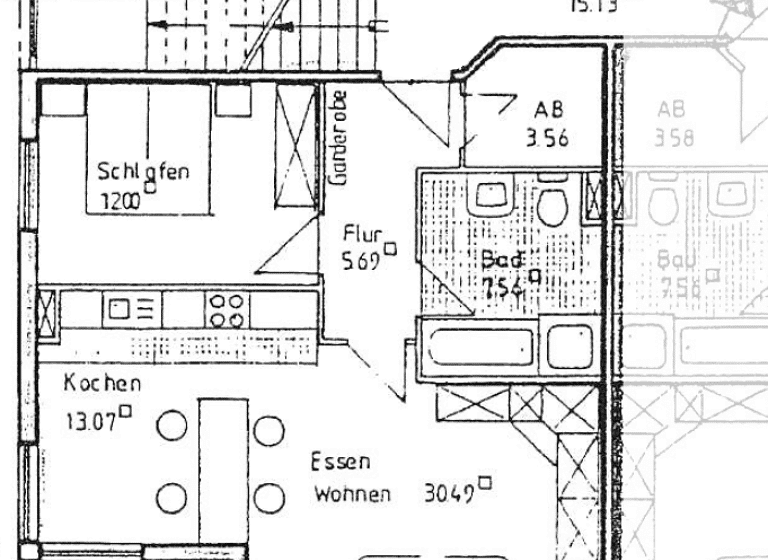 Wohnung zur Miete 938 € 2 Zimmer 75 m² 1. Geschoss frei ab sofort Bürgerfelde Oldenburg 26121