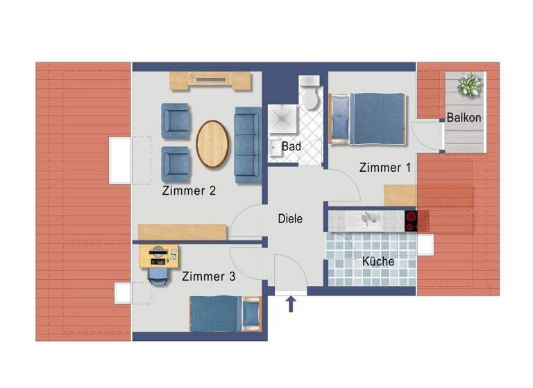 Wohnung zum Kauf provisionsfrei 168.900 € 3 Zimmer 48 m² 3. Geschoss frei ab 01.06.2026 Brühler Weg 67 Büderich Meerbusch 40667