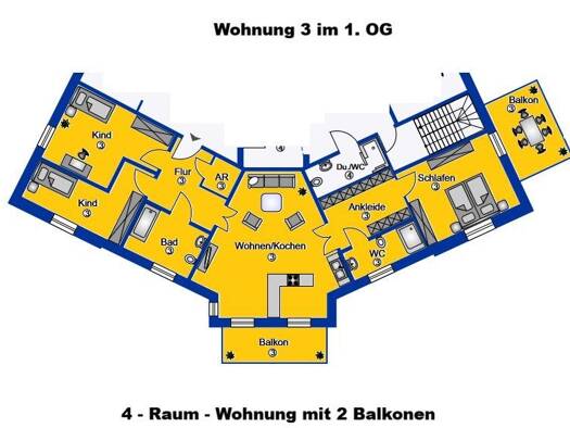 Wohnung zum Kauf - Erstbezug 395.000 € 4 Zimmer 112 m² 1. Geschoss frei ab 01.08.2027 Georgenberg 8 Naumburg Naumburg (Saale) 06618