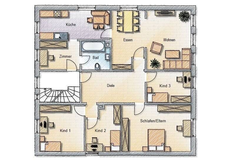 Wohnung zum Kauf 145.000 € 7 Zimmer 152 m²<br/>Wohnfläche 1.<br/>Geschoss Albeck Langenau / Albeck 89129