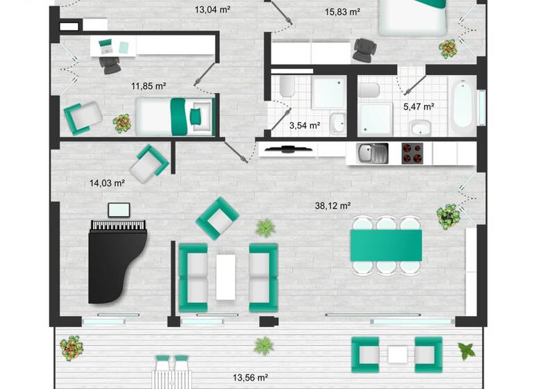 Wohnung zum Kauf provisionsfrei 1.300.000 € 4 Zimmer 148 m² 2. Geschoss frei ab sofort Bogenstraße 21-22 Lichterfelde Berlin 12207