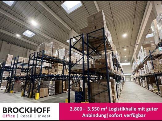 Halle/Industriefläche zur Miete 3.550 m² Lagerfläche teilbar ab 2.800 m² Wickede Dortmund 44319