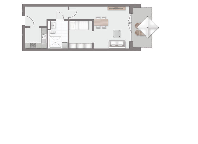 Wohnung zur Miete - Erstbezug 749 € 1,5 Zimmer 51,9 m² EG Wehringen 86517