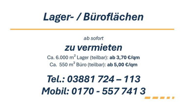 Lagerhalle zur Miete provisionsfrei 6.000 m² Lagerfläche Grüner Weg 5 Grevesmühlen Grevesmühlen 23936