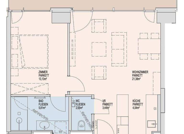 Wohnung zur Miete - Erstbezug 1.277 € 2 Zimmer 49,9 m² 32. Geschoss Donau-City-Straße Wien 1220