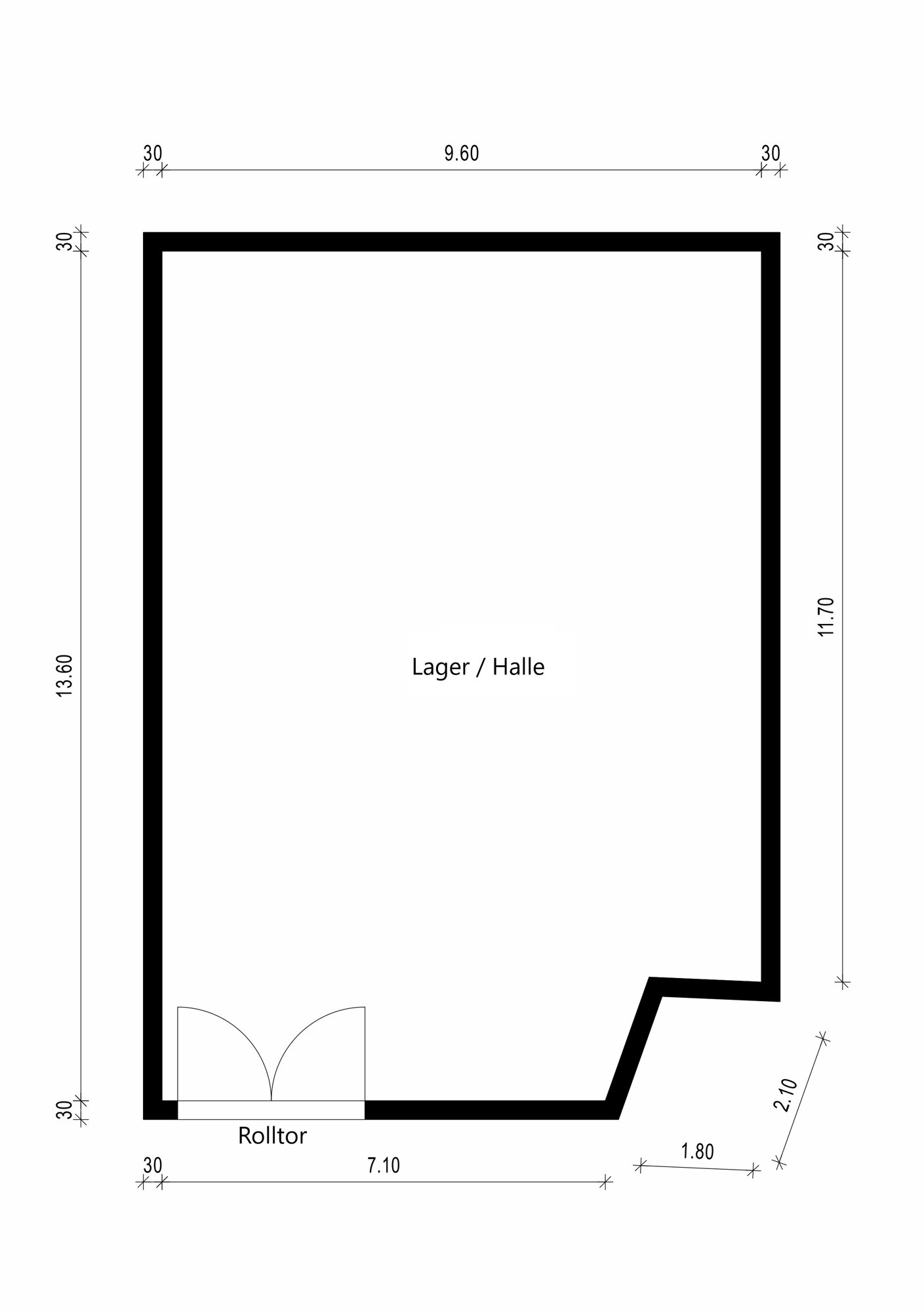 Lagerhalle zur Miete 905 € 146 m²<br/>Lagerfläche Attaching Freising / Attaching 85356