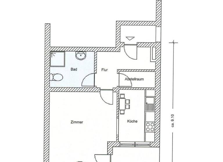 Wohnung zum Kauf 92.000 € 1,5 Zimmer 44 m² 4. Geschoss Tailfingen Albstadt 72461