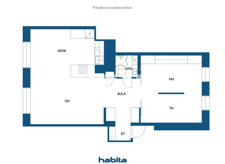 Studio zum Kauf 169.000 € 2 Zimmer 62 m² 2. Geschoss Puistokatu 8 Kuopio 70110