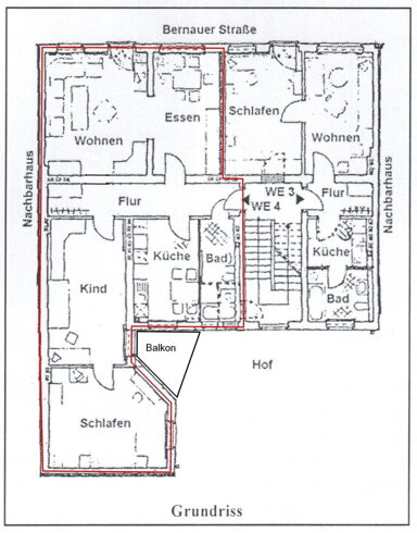 Wohnung zur Miete 1.320 € 3 Zimmer 110 m² 3. Geschoss frei ab 01.02.2025 Bernauer Str. 91 Oranienburg Oranienburg 16515