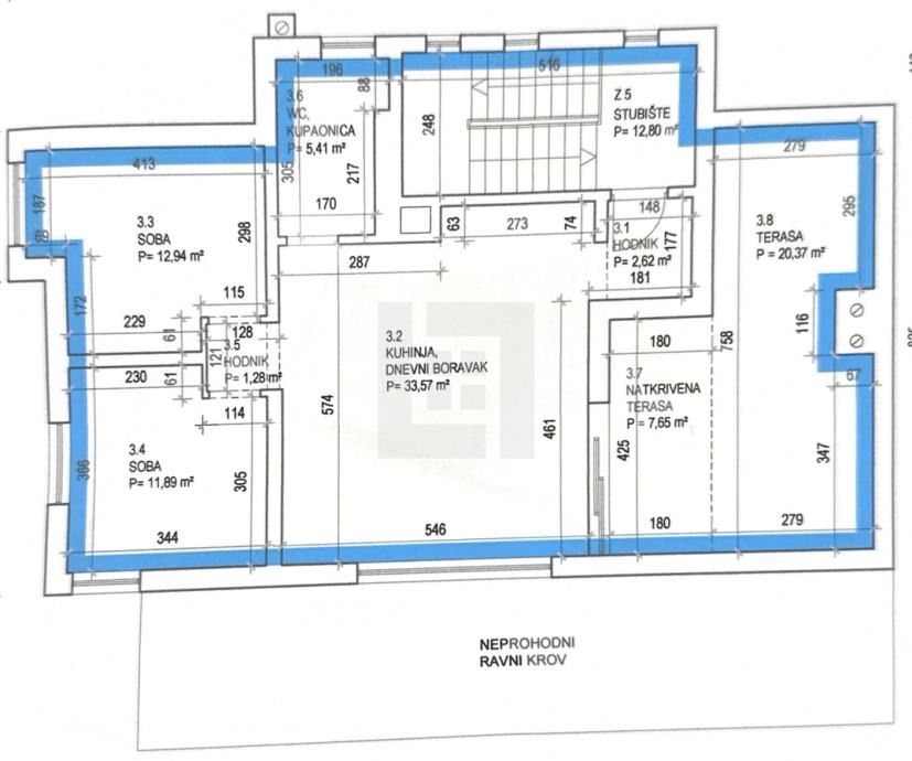 Wohnung zum Kauf 230.000 € 3 Zimmer 109 m²<br/>Wohnfläche 2.<br/>Geschoss Oporovec