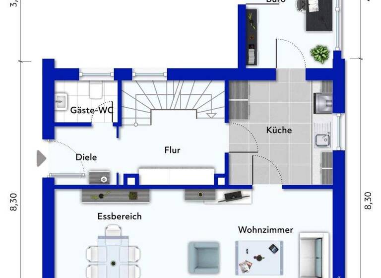 Einfamilienhaus zum Kauf 335.000 € 6 Zimmer 130 m² 601 m² Grundstück Kleve 47533