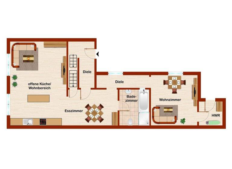 Doppelhaushälfte zum Kauf 300.000 € 5 Zimmer 118 m² 797 m² Grundstück Orsoy Rheinberg 47495