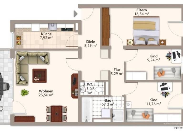 Wohnung zum Kauf 498.000 € 4 Zimmer 90 m²<br/>Wohnfläche Dachau Dachau 85221