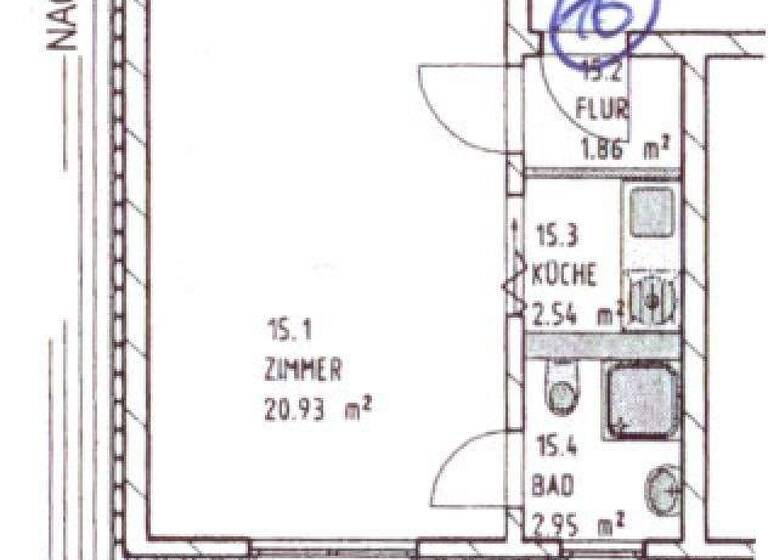 Studio zur Miete 290 € 1 Zimmer 29 m² frei ab sofort Nördliche Mühlenvorstadt Greifswald 17489