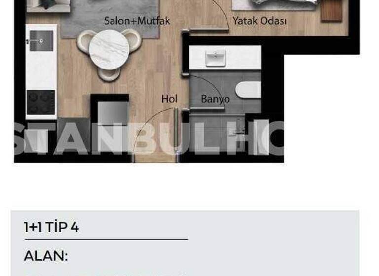 Studio zum Kauf 134.000 € 2 Zimmer 43 m² EG Istanbul 34295